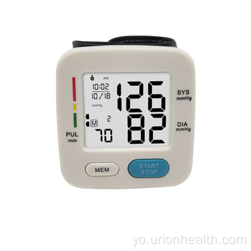 Mini BP Ohun elo Wrist Digital Monitor Pressure Monitor